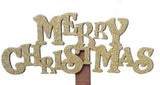 Merry Christmas Wooden Pick