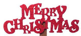 Merry Christmas Wooden Pick
