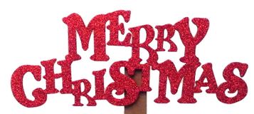 Merry Christmas Wooden Pick