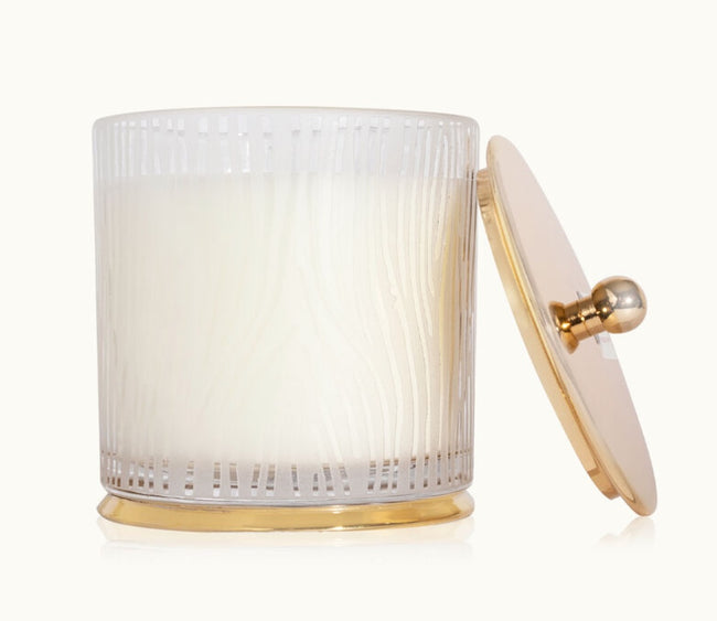 Frasier Fir Gilded Frosted Woodgrain Candle