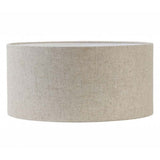 PENDEL NICKEL SATIN W/TRANSPARENT WIRE & BEIGE DRUM SHADE