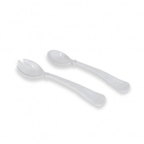 Melamine Havana Salad Servers-White