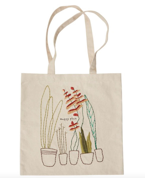 Plant Themed Canvas Tote Bag