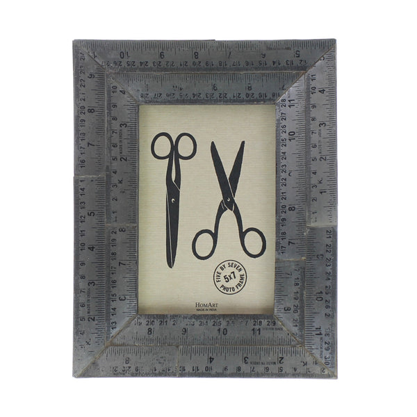 Metal Ruler Picture Frame