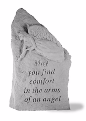 May you Find Comfort Heart Garden Stone