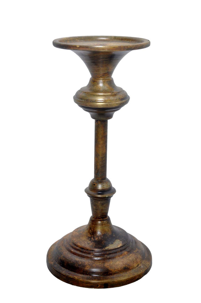 Antique Brass Iron Candle Holder