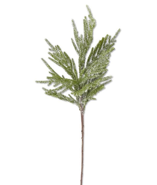 Glittered Icy Fir Pine Branch - 31"