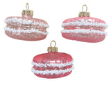 Pink Macaroon Glass Ornaments