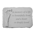 In Memory of a Life Garden Stone - Daffodil