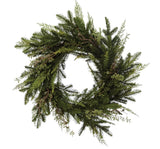 Faux Mixed Evergreen Wreath - 30