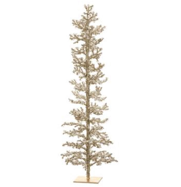 Gold Beaded Diamond Trees