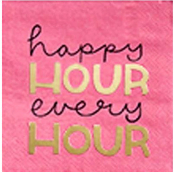 Happy Hour Every Hour Cocktail Napkins
