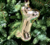 Metallic Gold Dog Bone Ornament