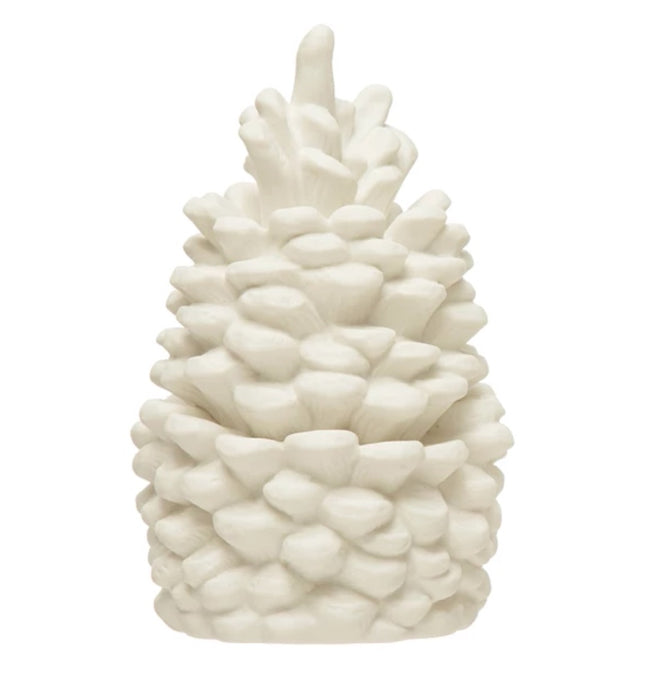 Stoneware Bisque Pinecones