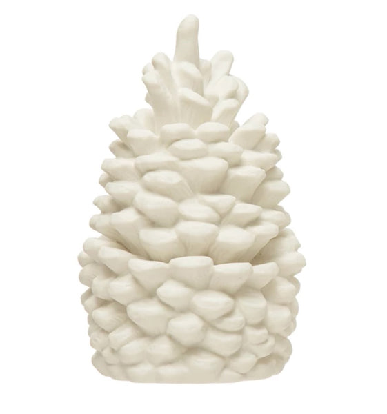 Stoneware Bisque Pinecones