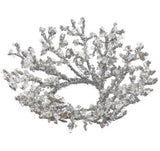 Silver Iced Twig Candle Ring - 3