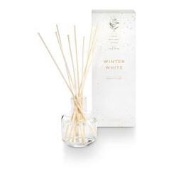 Illume Large Boxed Crackle Glass Candle Winter White