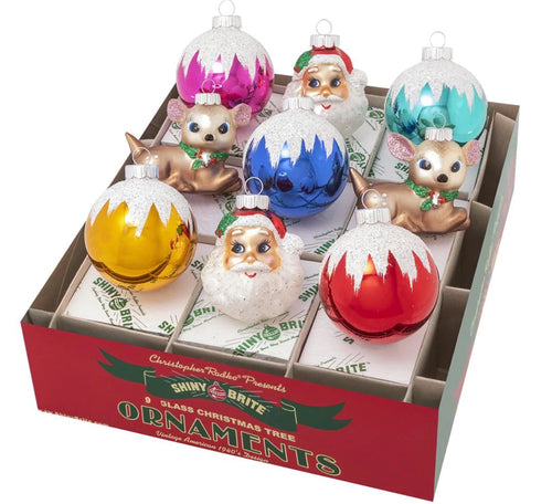 Shiny Brite - Christmas Confetti 2.5" Mixed Ornaments