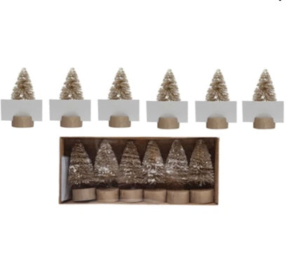 Mini Sisal Bottle Brush Tree Set