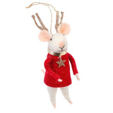 Felted Mouse Ornaments