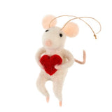 Felted Mouse Ornaments