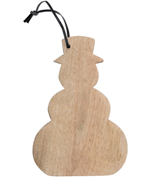 Mango Wood Snowman Cutting Board