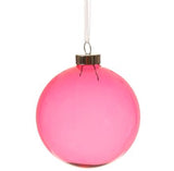 Cranberry Red Glass Ball Ornaments
