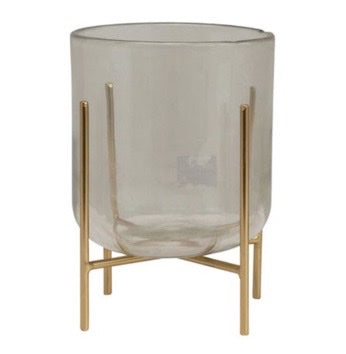 Gold Stand Glass Hurricanes