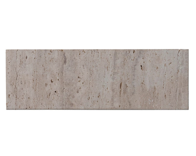 Beige Travertine Footed Tray