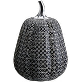 Black and Silver Geometric Pumpkin