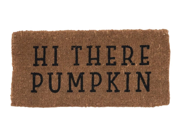 Hi There Pumpkin Coir Mat