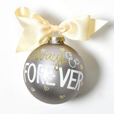 Always & Forever Glass Ornament