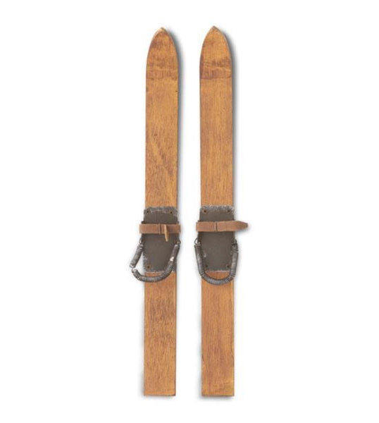 Mini Wooden Skis Wall Decor