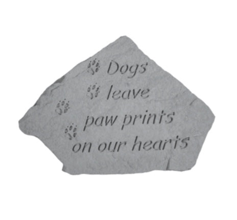 Dog Paw Prints Garden Stone