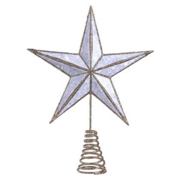 Champagne Pearl Star Tree Topper