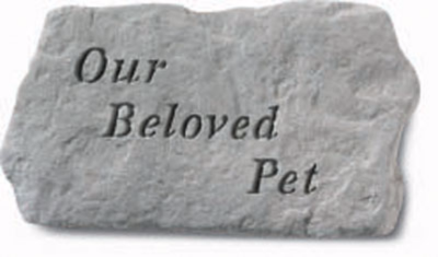 Always in our Thoughts Heart Garden Stone