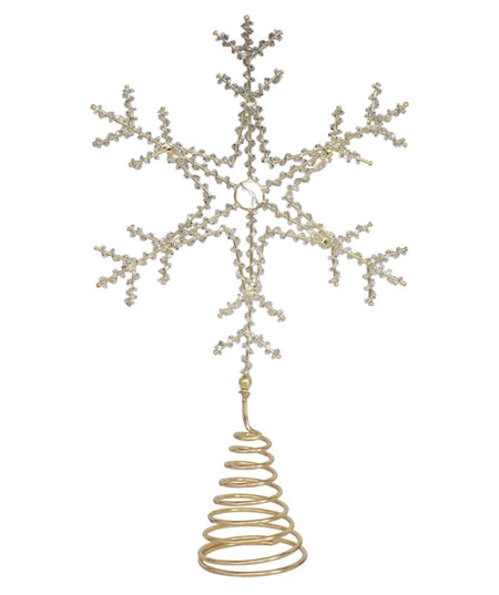 White Pom Pom Star Tree Topper