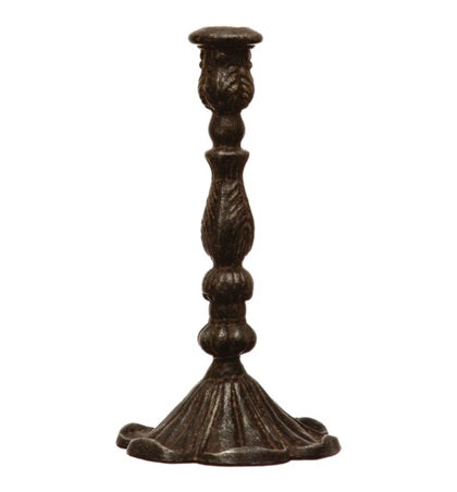 Black Cast Iron Taper Holder