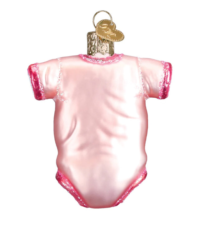 Pink Baby Onesie by Old World Christmas