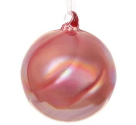 Pink & Gold Marbled Ornaments