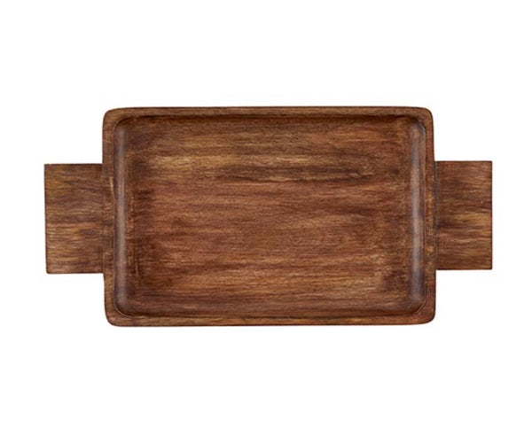 Natural Wood Handled Tray