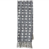 Gray Polka Dot Throw