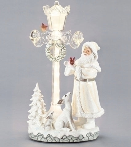 LED Musical Santa with Lightpost