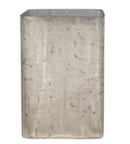 Square Silver Mercury Glass Tealight Holder