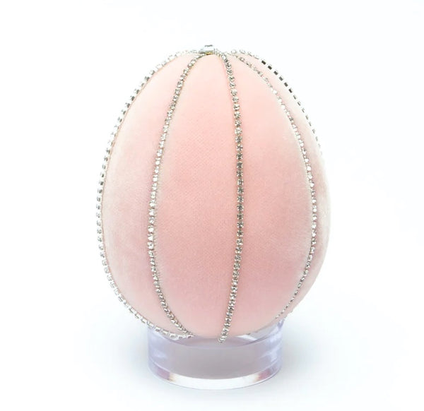 Small Crystal Velvet Eggs by Hot Skwash - Blush