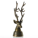 Gold Stag Head on Stand
