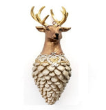 Reindeer Head on Pinecone Ornament