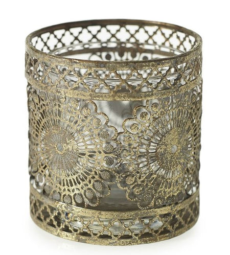 Scrollwork Pillar Candle Holder