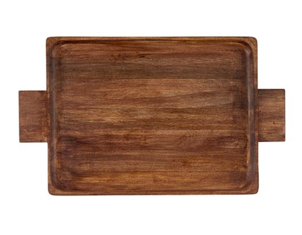 Natural Wood Handled Tray