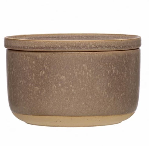 Small Stoneware Bowl w/Cover
